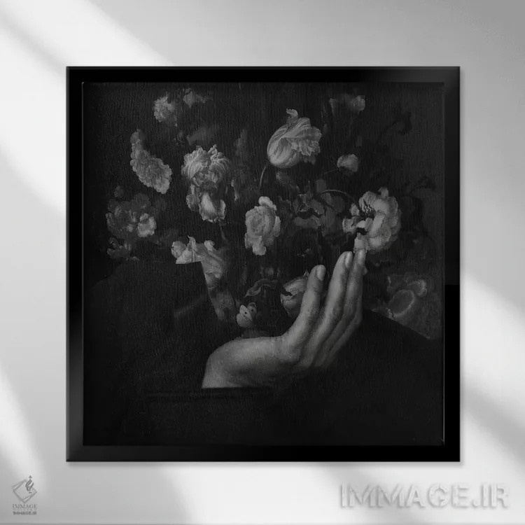 تابلو در شکوفه ۲ اثر فرن رودریگز - نمای قابدار مشکی