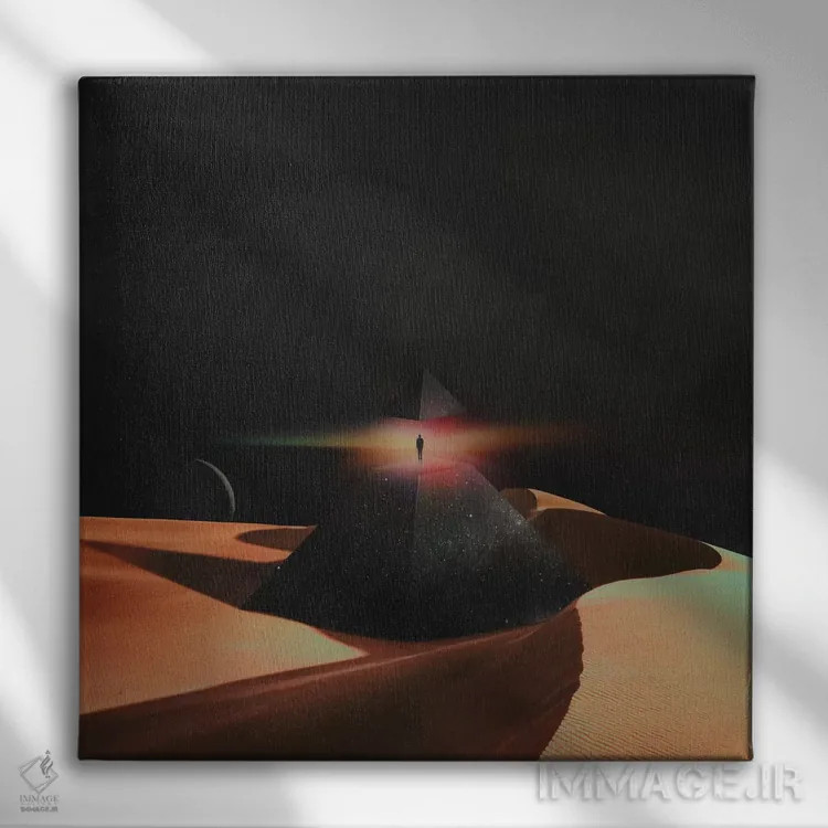 تابلو اهرام اثر فرن رودریگز - نمای روبهرو روی دیوار