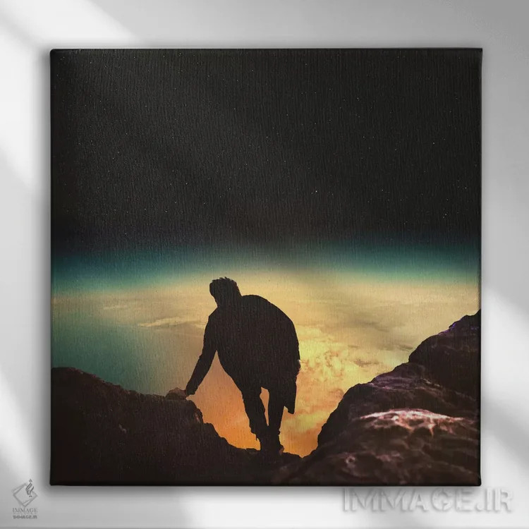 تابلو قله اثر فرن رودریگز - نمای روبهرو روی دیوار