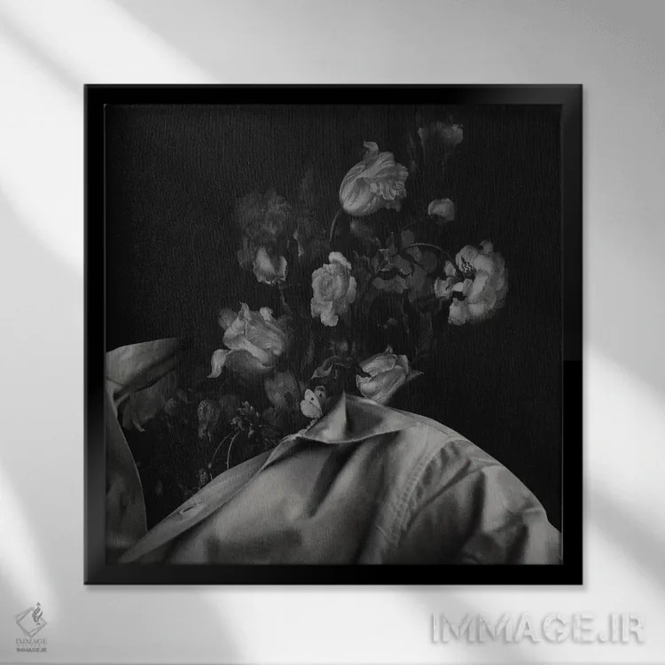 تابلو در شکوفه ۱ اثر فرن رودریگز - نمای قابدار مشکی