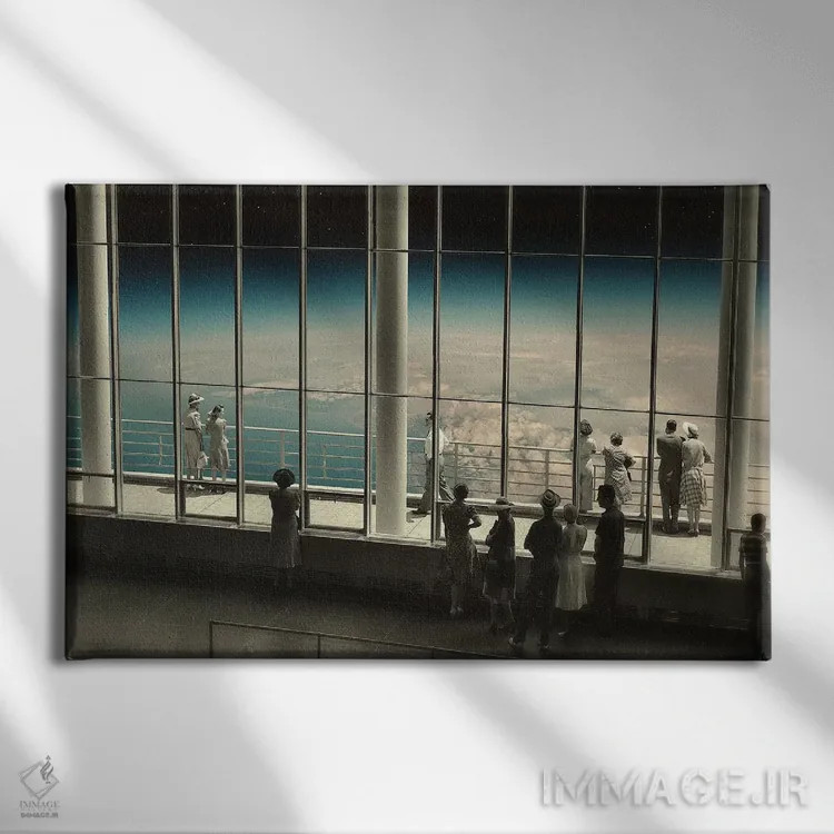 تابلو منظره ۲ اثر فرن رودریگز - نمای روبهرو روی دیوار