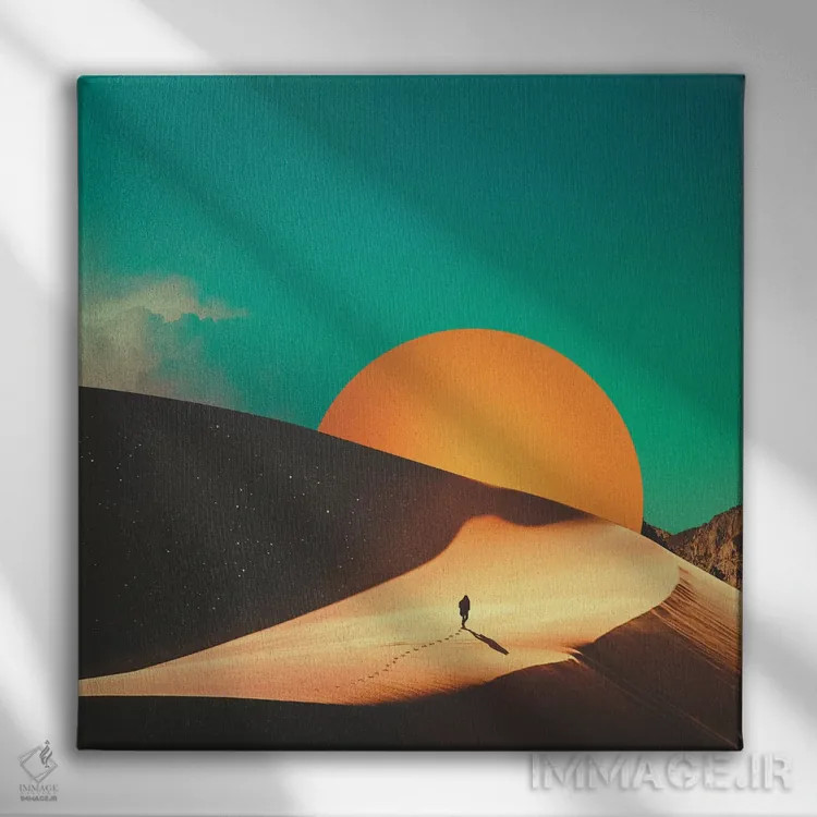 تابلو تشنگی اثر فرن رودریگز - نمای روبهرو روی دیوار