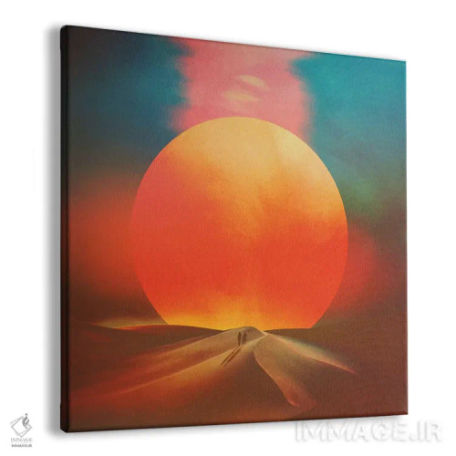 تابلو خورشید در حال غروب اثر فرن رودریگز - نمای پرسپکتیو محصول