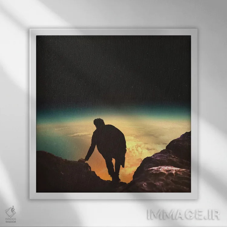 تابلو قله اثر فرن رودریگز - نمای قابدار سفید