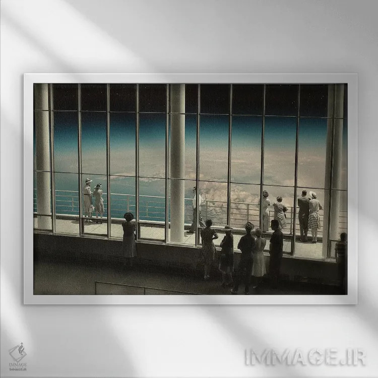 تابلو منظره ۲ اثر فرن رودریگز - نمای قابدار سفید