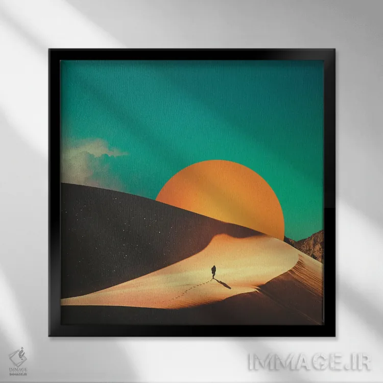تابلو تشنگی اثر فرن رودریگز - نمای قابدار مشکی