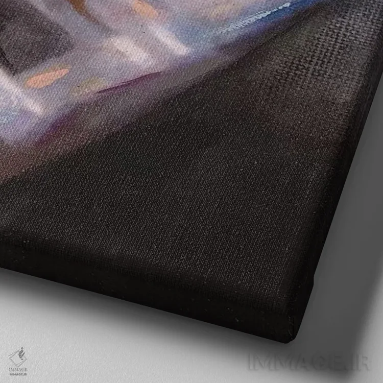 تابلو پس از گلف ۲ اثر هِدر اِی. فرنچ-روسیه - نمای نزدیک بافت بوم