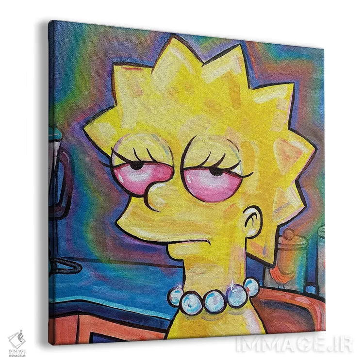 تابلو لیزا سیمپسون (شخصیت کارتونی) اثر فارست استوارت - نمای پرسپکتیو محصول