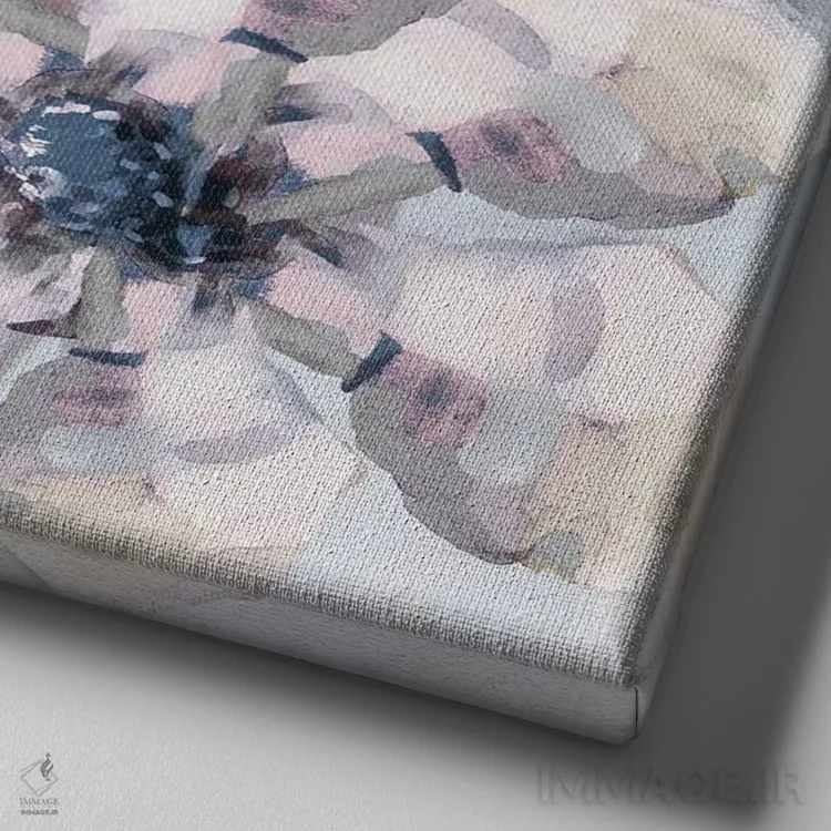 تابلو دستهگلها ۱ اثر هِدر اِی. فرنچ-روسیه - نمای نزدیک بافت بوم