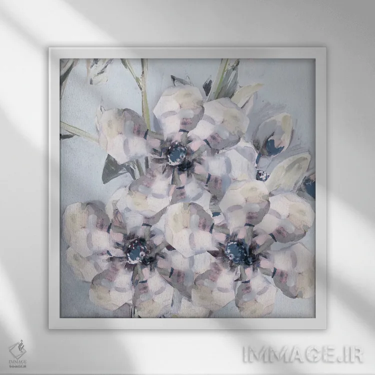 تابلو دستهگلها ۱ اثر هِدر اِی. فرنچ-روسیه - نمای قابدار سفید