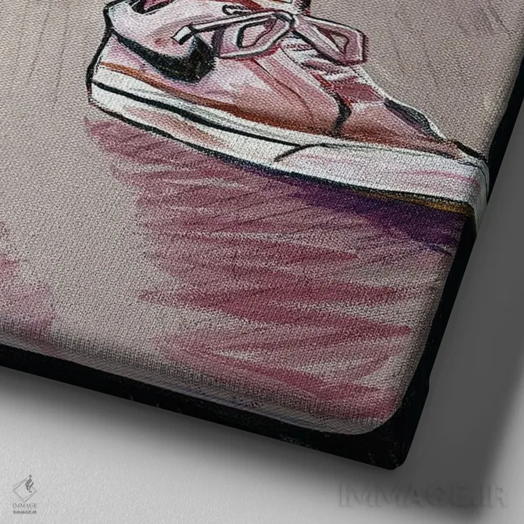 تابلو مسیر پیروزی اثر فارست استوارت - نمای نزدیک بافت بوم