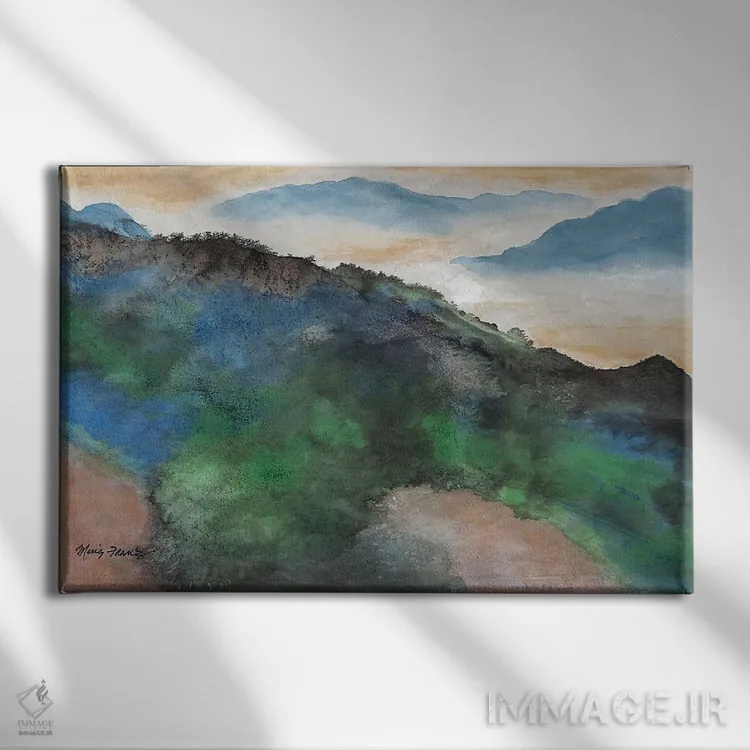 تابلو لبهٔ صبحگاهی اثر مینگ فرانز - نمای روبهرو روی دیوار