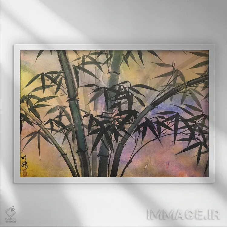 تابلو درودها اثر مینگ فرانز - نمای قابدار سفید