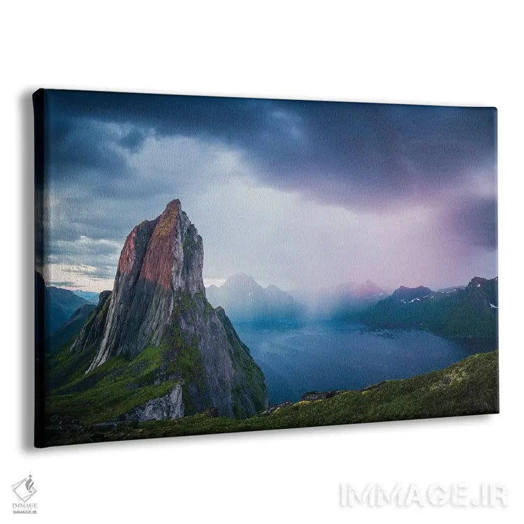 تابلو خورشید نیمهشب و باران اثر استفن فوسبک - نمای پرسپکتیو محصول