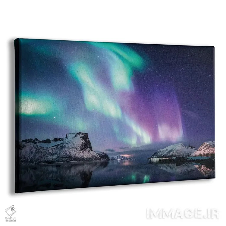 تابلو شفق قطبی در برگسبوتن، سنیا اثر استفن فوسبک - نمای پرسپکتیو محصول