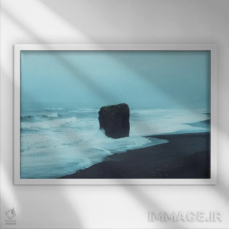 تابلو وقتی طوفان میرسد اثر استفن فوسبک - نمای قابدار سفید