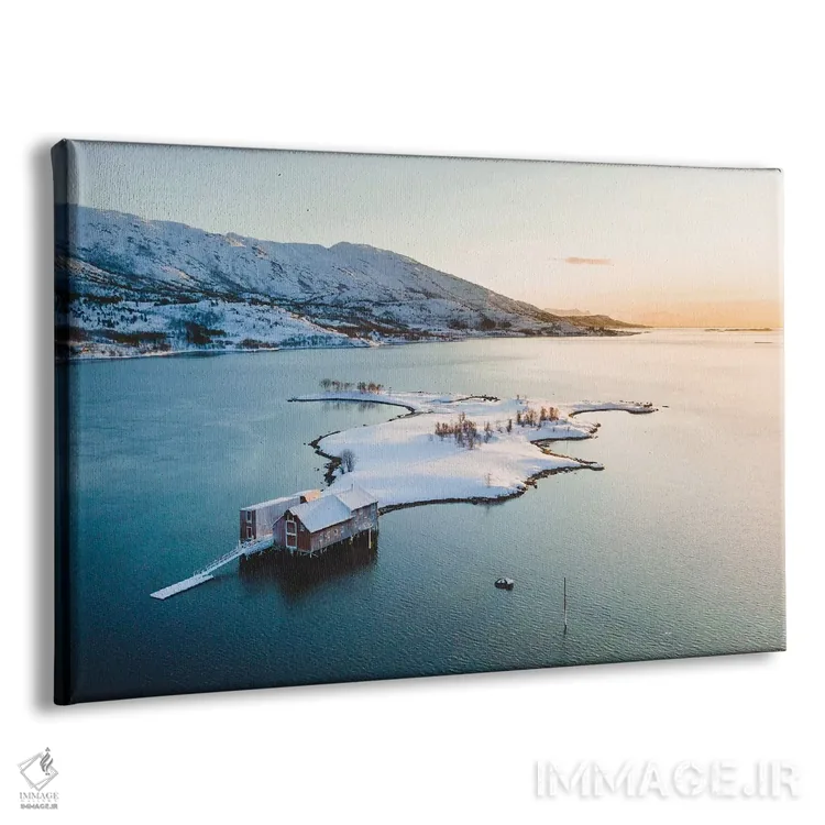 تابلو بی همسایه در سرزمین زمستانی افسانهای اثر استفن فوسبک - نمای پرسپکتیو محصول