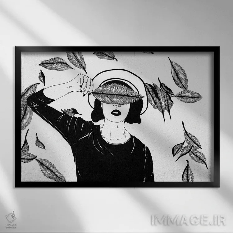 تابلو پاییز (زبان ایتالیایی) اثر فیلیپو اسپینلی - نمای قابدار مشکی