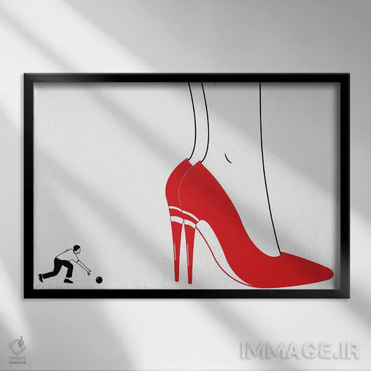 تابلو ضربه اثر فیلیپو اسپینلی - نمای قابدار مشکی