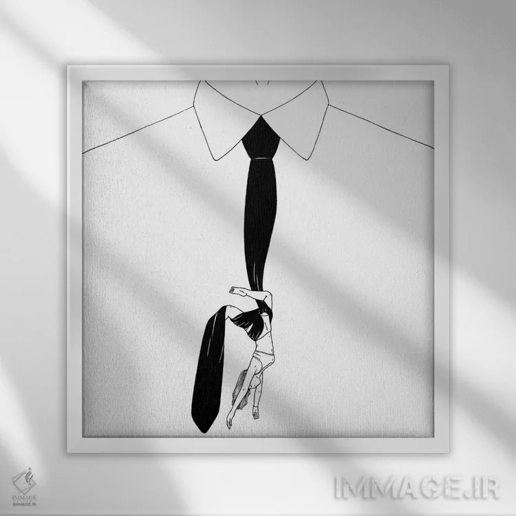 تابلو با من برقص اثر فیلیپو اسپینلی - نمای قابدار سفید