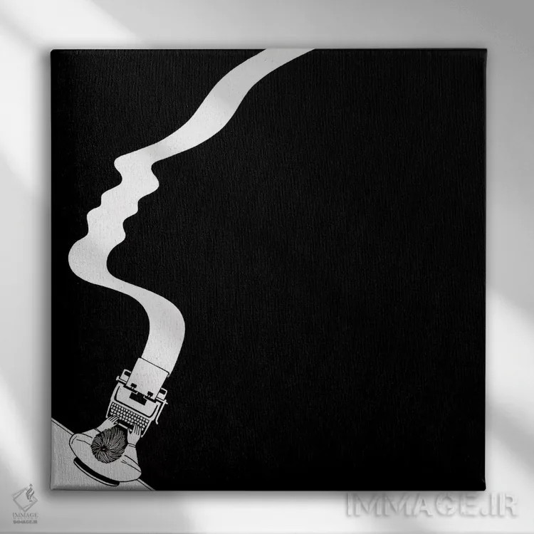 تابلو من دربارهٔ تو مینویسم اثر فیلیپو اسپینلی - نمای روبهرو روی دیوار