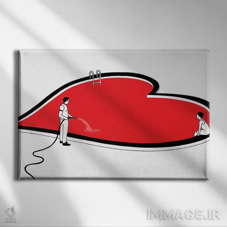 تابلو پر کردن اثر فیلیپو اسپینلی - نمای روبهرو روی دیوار