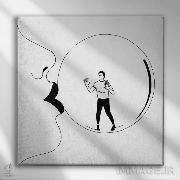 تابلو زندانی اثر فیلیپو اسپینلی - نمای روبهرو روی دیوار