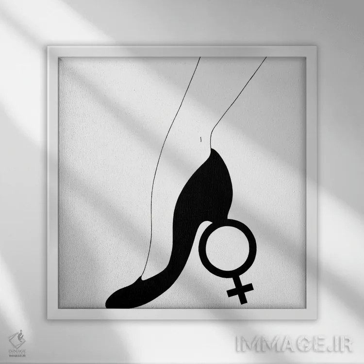 تابلو زنانه بودن اثر فیلیپو اسپینلی - نمای قابدار سفید