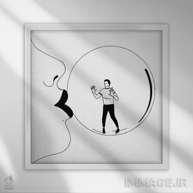 تابلو زندانی اثر فیلیپو اسپینلی - نمای قابدار سفید