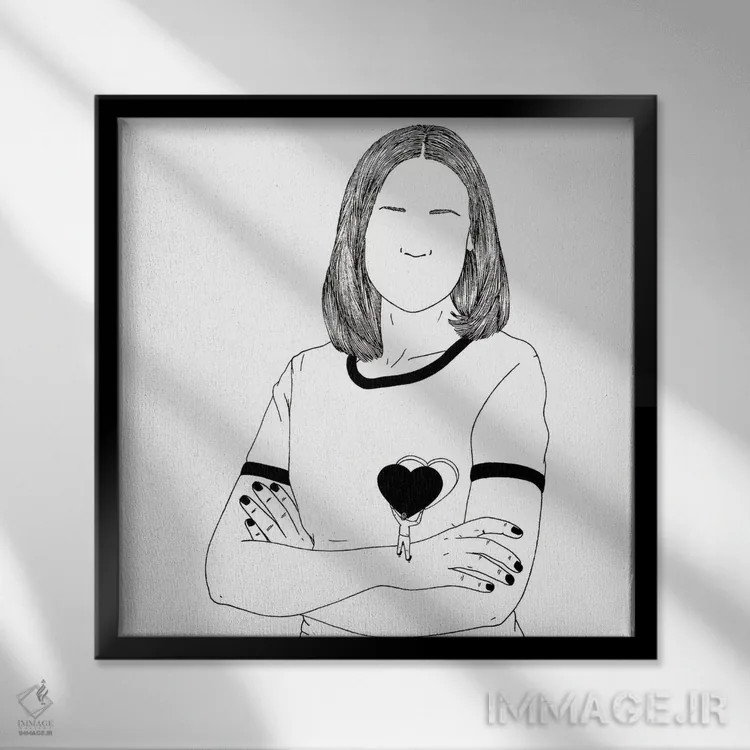 تابلو مفصل/پیوند اثر فیلیپو اسپینلی - نمای قابدار مشکی