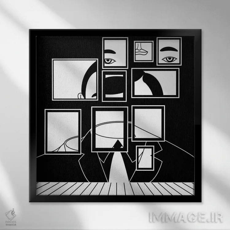 تابلو آشوب درونی اثر فیلیپو اسپینلی - نمای قابدار مشکی