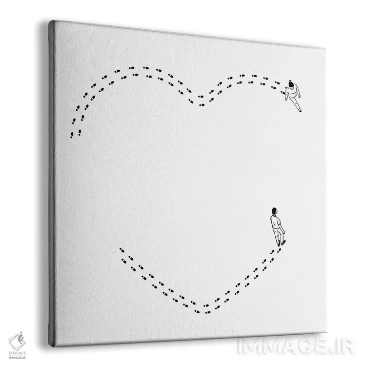 تابلو عشق دنبالهای از گامهای عادی است اثر فیلیپو اسپینلی - نمای پرسپکتیو محصول