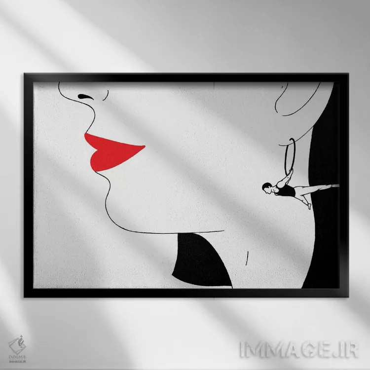 تابلو تکیه دادن اثر فیلیپو اسپینلی - نمای قابدار مشکی