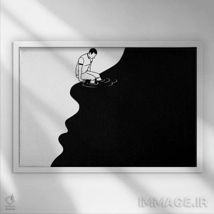 تابلو کمبود اثر فیلیپو اسپینلی - نمای قابدار سفید