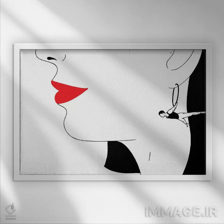 تابلو تکیه دادن اثر فیلیپو اسپینلی - نمای قابدار سفید