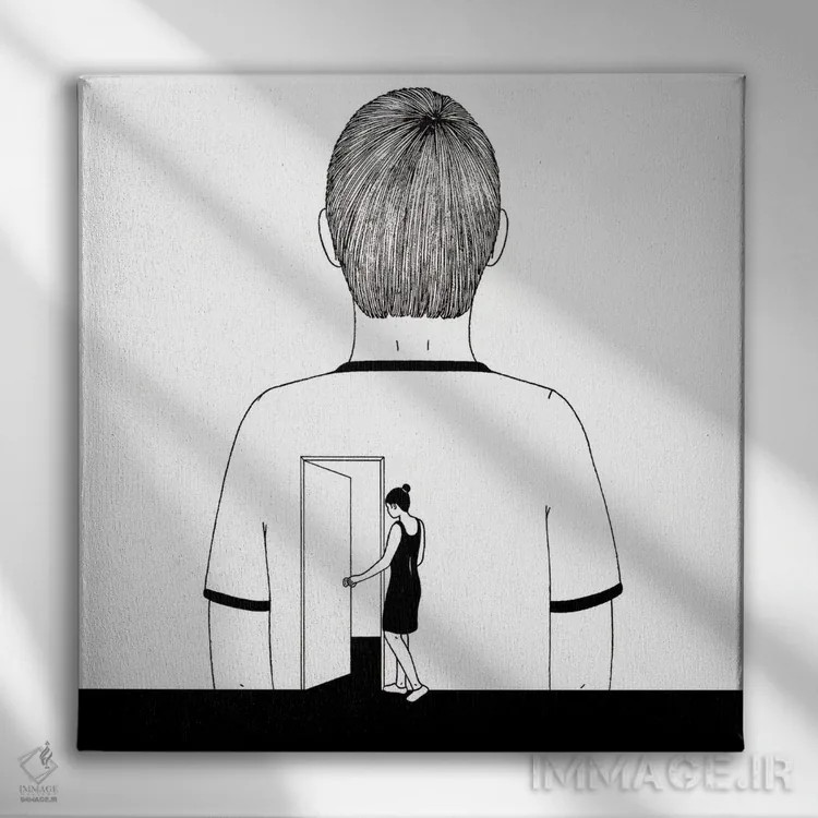 تابلو در کنار قلب اثر فیلیپو اسپینلی - نمای روبهرو روی دیوار