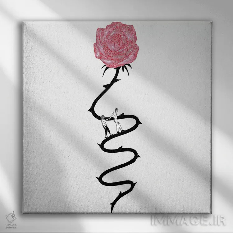 تابلو مسیر تند و تیز اثر فیلیپو اسپینلی - نمای روبهرو روی دیوار