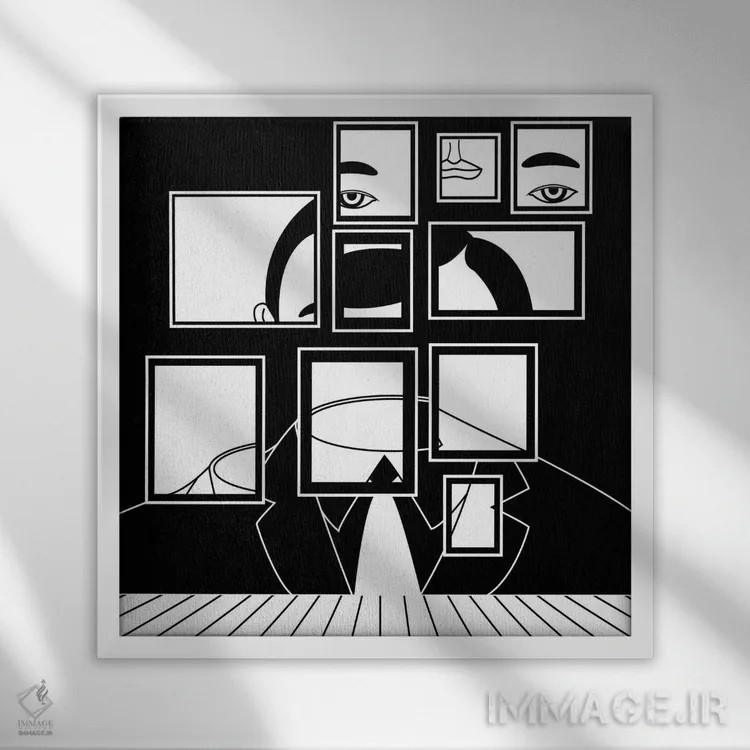 تابلو آشوب درونی اثر فیلیپو اسپینلی - نمای قابدار سفید