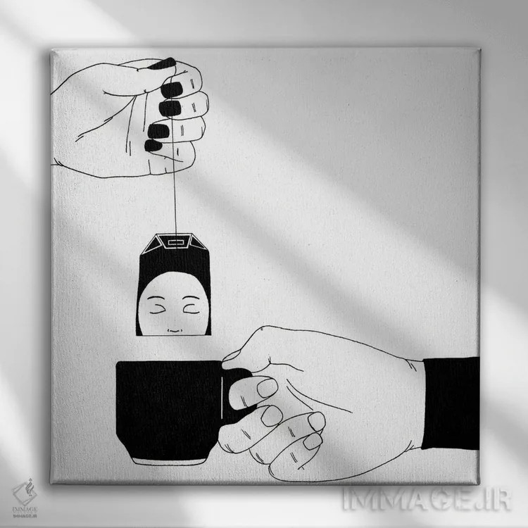 تابلو تفکر آرامبخش اثر فیلیپو اسپینلی - نمای روبهرو روی دیوار