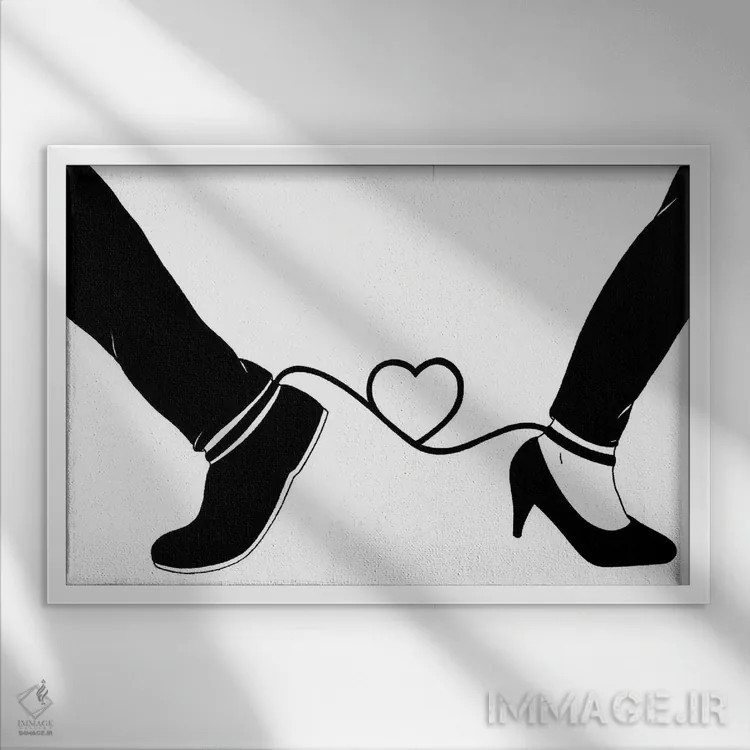 تابلو روابط اثر فیلیپو اسپینلی - نمای قابدار سفید