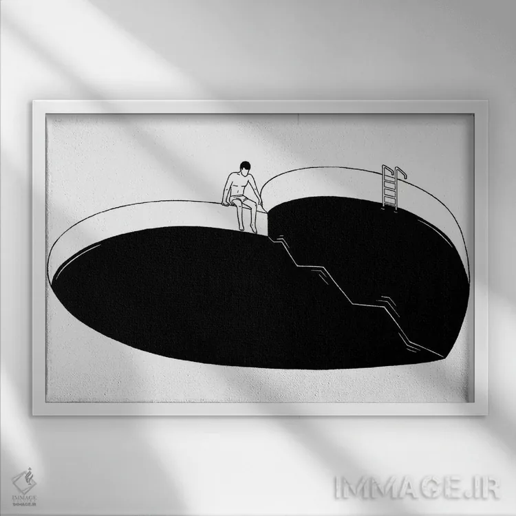 تابلو شکستن اثر فیلیپو اسپینلی - نمای قابدار سفید