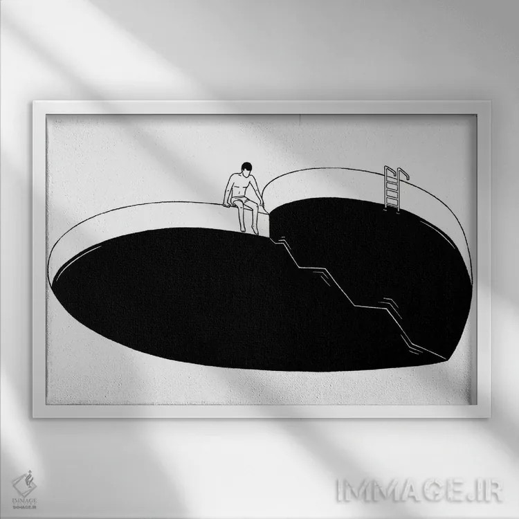 تابلو شکستن اثر فیلیپو اسپینلی - نمای قابدار سفید