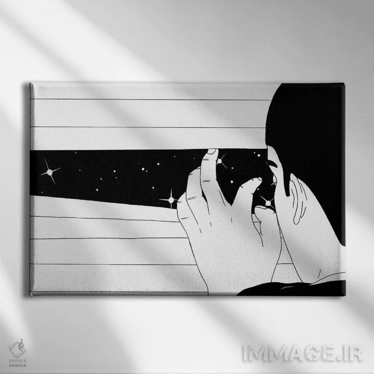 تابلو جاسوسی ستارگان اثر فیلیپو اسپینلی - نمای روبهرو روی دیوار