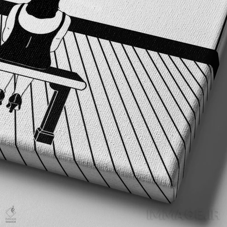 تابلو سکوت درون ما اثر فیلیپو اسپینلی - نمای نزدیک بافت بوم