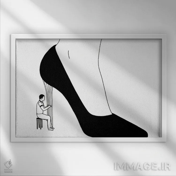 تابلو صدای حسی اثر فیلیپو اسپینلی - نمای قابدار سفید