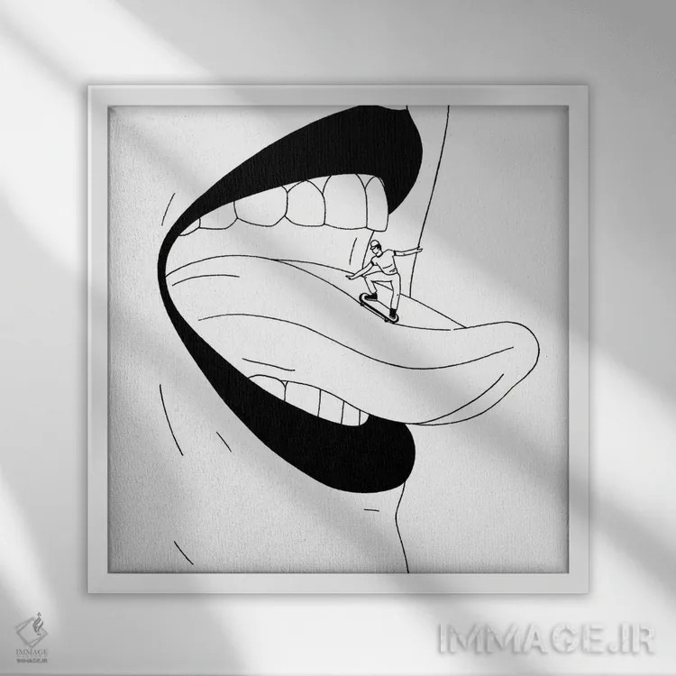 تابلو مسیرهای پرادویه اثر فیلیپو اسپینلی - نمای قابدار سفید