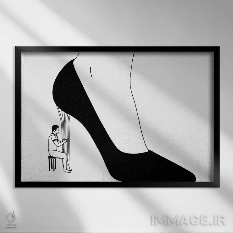 تابلو صدای حسی اثر فیلیپو اسپینلی - نمای قابدار مشکی