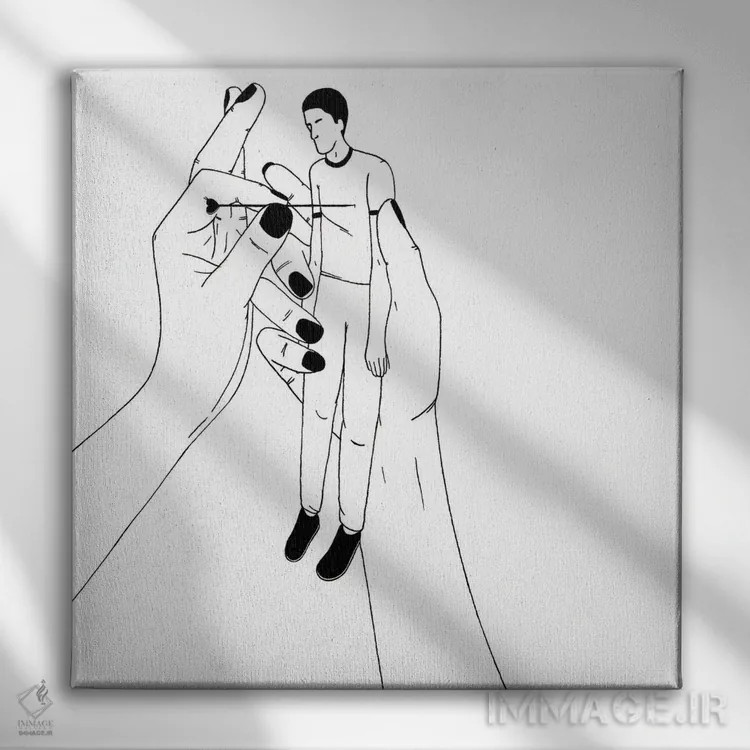 تابلو نیشزدن اثر فیلیپو اسپینلی - نمای روبهرو روی دیوار