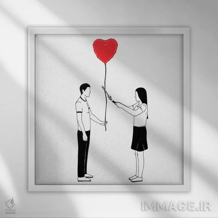 تابلو بریدن اثر فیلیپو اسپینلی - نمای قابدار سفید