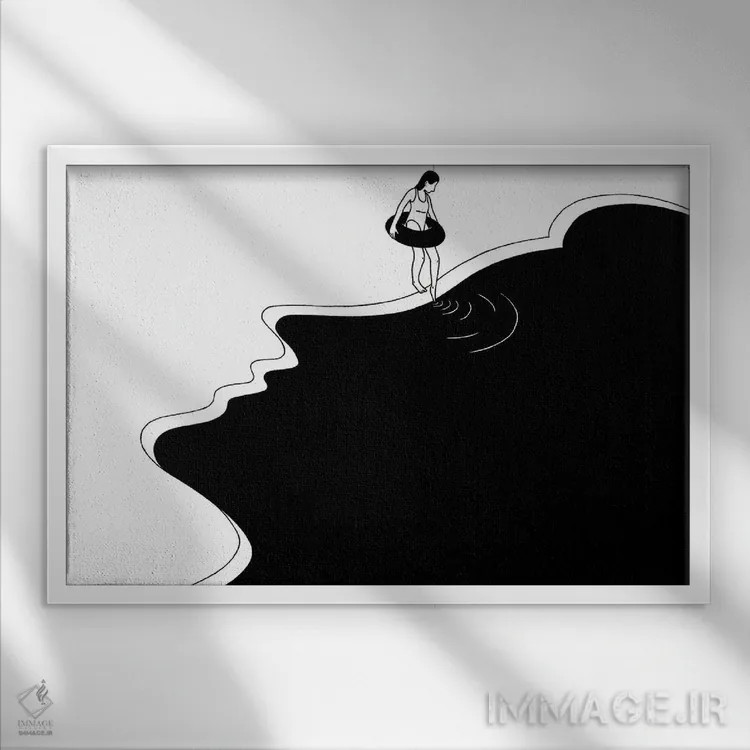 تابلو لمس اثر فیلیپو اسپینلی - نمای قابدار سفید